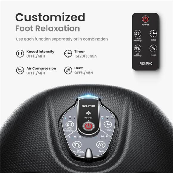 Foot Massager Machine with Heat [2025 Upgraded], FSA HSA Eligible, Foot - Picture 2 of 7